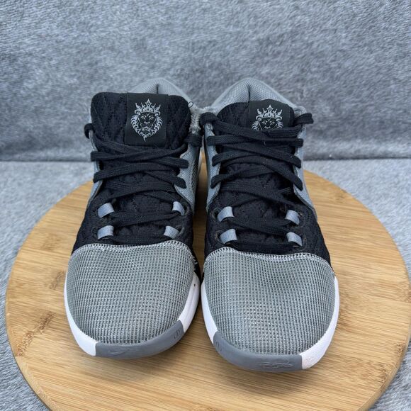 Nike Lebron Witness 8 Shoes Mens Size 5.5 Gray Black Mid Top Sneakers FB2239-004